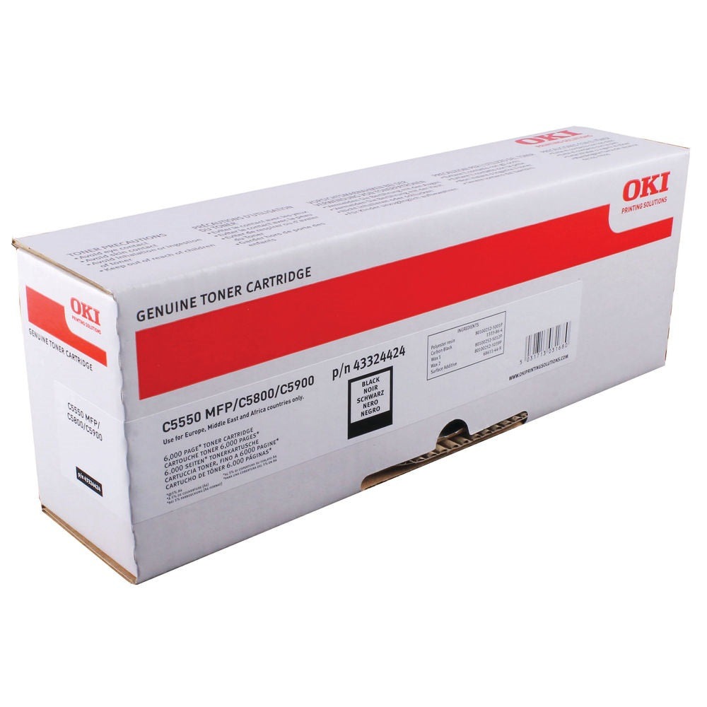 Oki C5800/C5900 toner black ORIGINAL kép