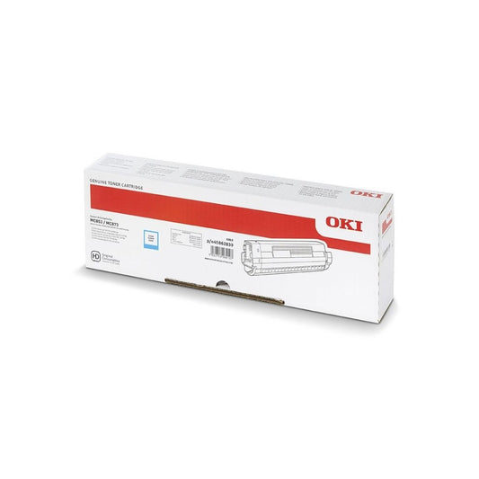 Oki MC853/MC873 toner cyan ORIGINAL kép