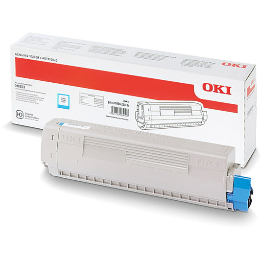 Oki MC873 toner cyan ORIGINAL 10K kép