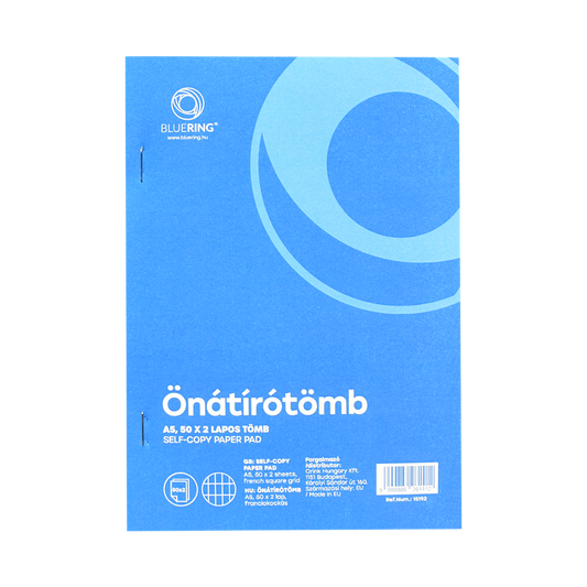 Önátírótömb A5, 50x2lap, franciakockás Bluering® kép