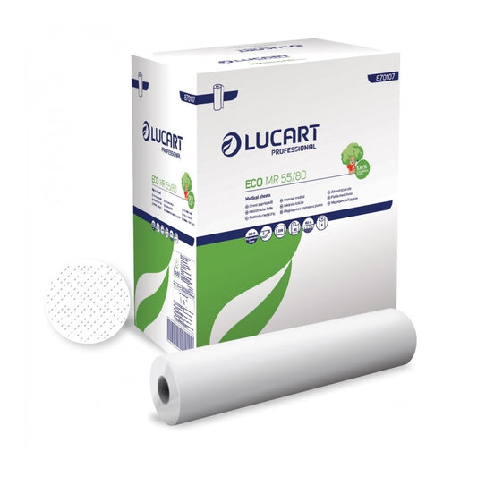 Orvosi papírlepedő 2 réteg 80 m 55 x 35 cm lap 6 tek/karton MR55/80 EcoLucart_870107 fehérített kép