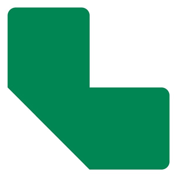 Padlómatrica DJOIS L alakú 100x100 mm 5 cm széles zöld 10 darabos