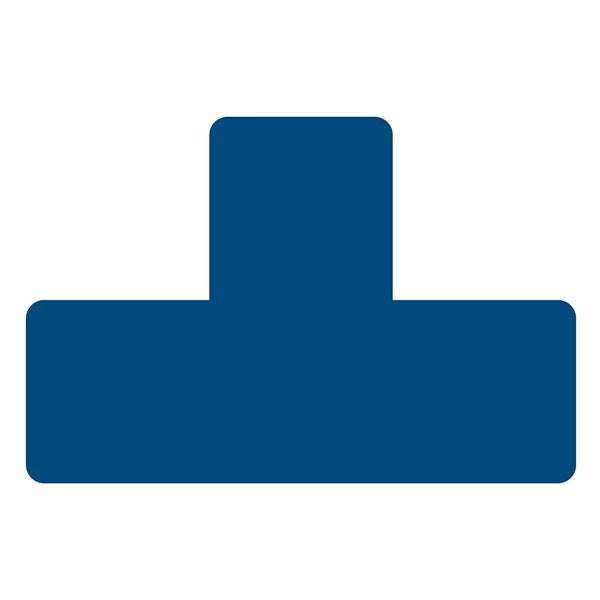 Padlómatrica DJOIS L alakú 150x100 mm 5 cm széles kék 10 darabos