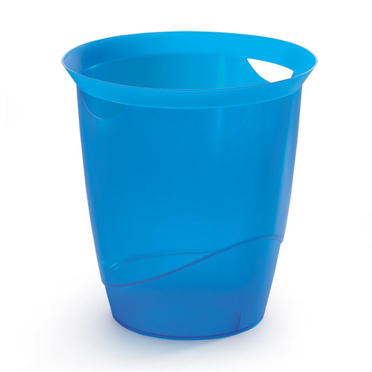 Papírkosár 16l, Durable Trend, áttetsző kék kép