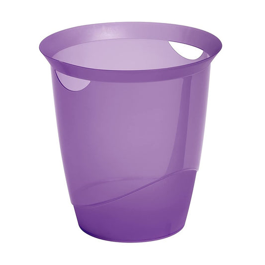 Papírkosár 16l, Durable Trend, áttetsző lila kép