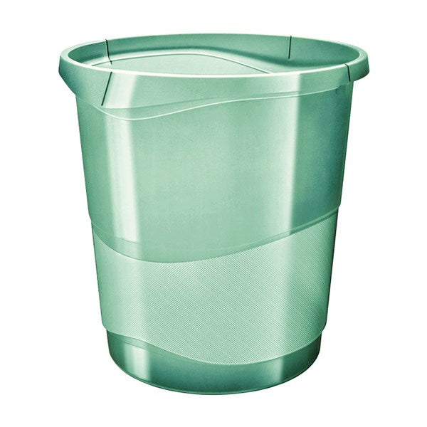 Papírkosár ESSELTE Colour Breeze 14l műanyag áttetsző zöld