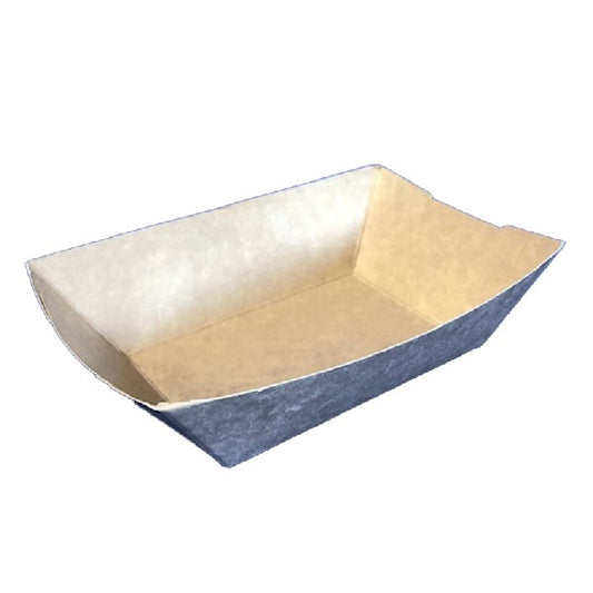 Papírtálka snack 160x118x40mm kraft barna (csónak)  300 darabos