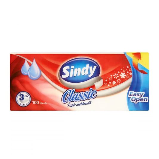Papírzsebkendő 3 rétegű 100 db/csomag Sindy Classic kép