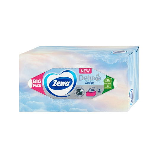 Papírzsebkendő 3 rétegű 150 db/doboz Zewa Deluxe kép