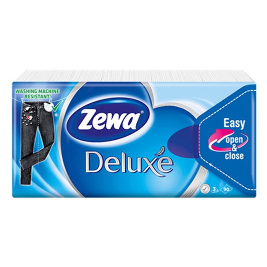 Papírzsebkendő ZEWA Delux 3 rétegű 10x10 darabos Normál