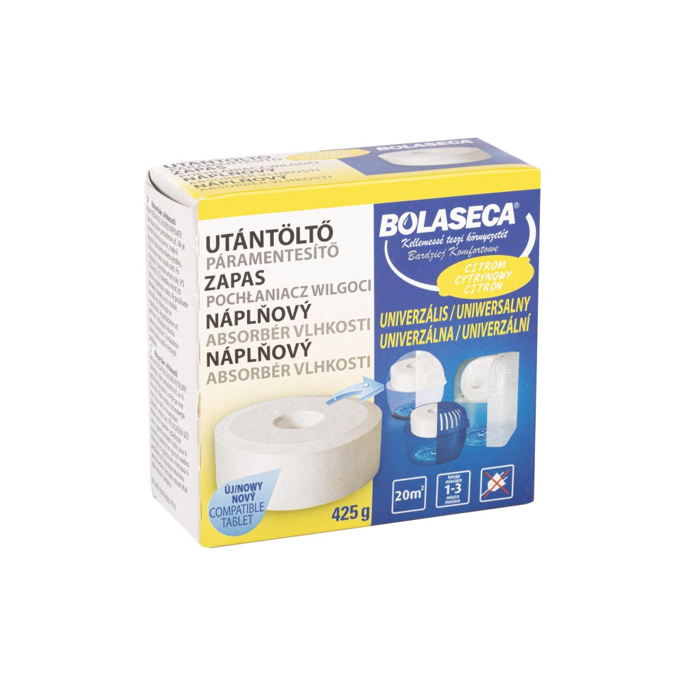 Páramentesítő utántöltő tabletta 425 g lyukas Bolaseca citrom kép