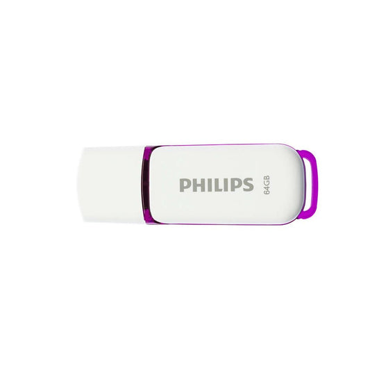 Pendrive 64Gb. USB 2.0 Philips Snow Edition fehér-lila kép
