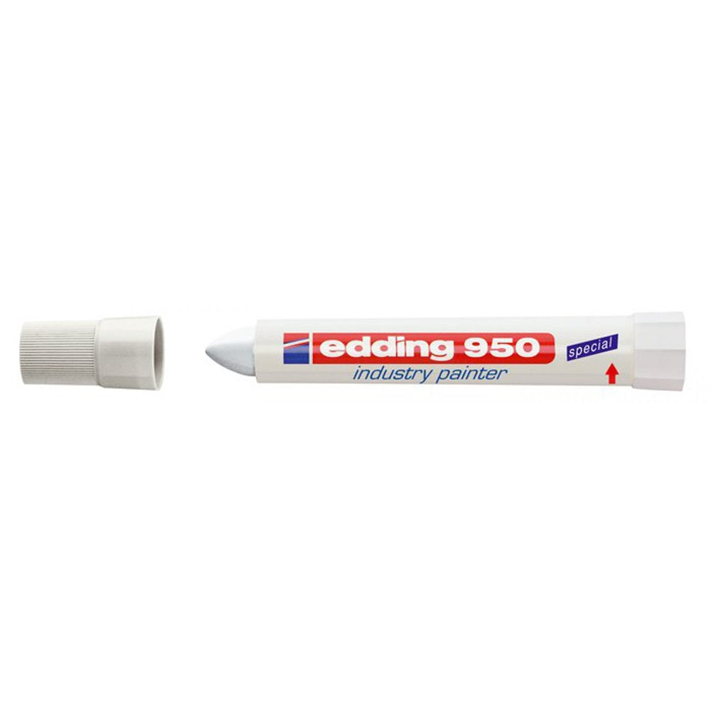 Alkoholos jelölő marker 10mm, kúpos Edding 950 fehér kép