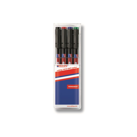 Alkoholos marker készlet, 0,3mm, 140S OHP Edding, 4 klf. szín kép