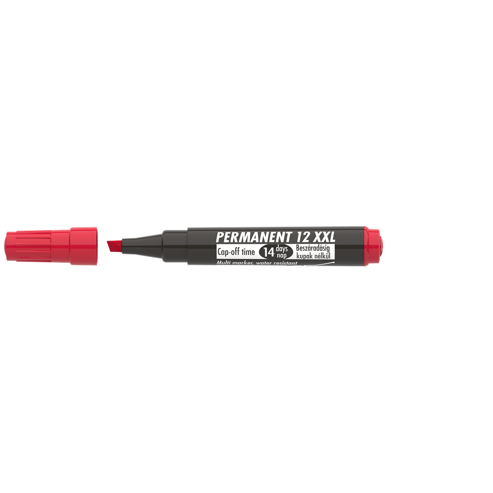 Alkoholos marker 1-4mm, vágott Ico 12XXL piros kép