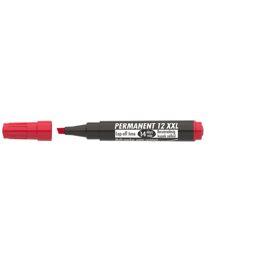Alkoholos marker 1-4mm, vágott Ico 12XXL piros kép
