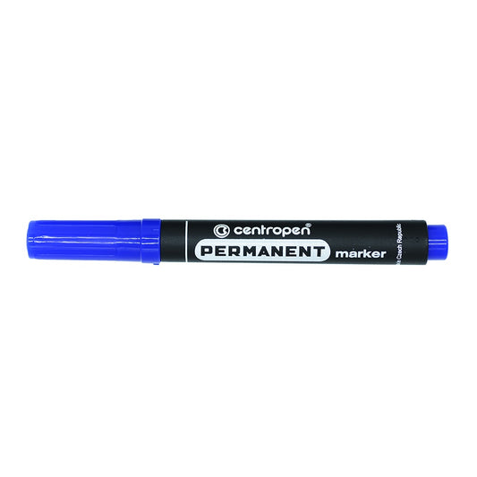 Alkoholos marker 2,5mm, kerek hegyű, Centropen 8566, kék kép