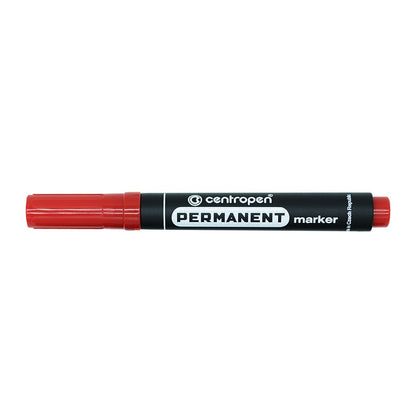 Alkoholos marker 2,5mm, kerek hegyű, Centropen 8566, piros kép