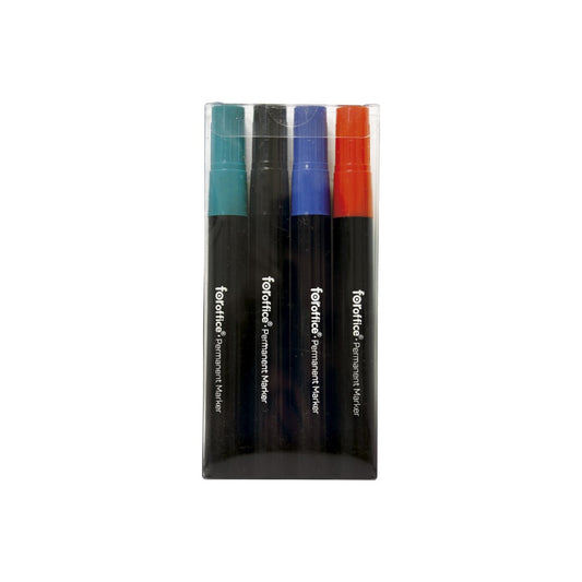 Alkoholos marker Foroffice, kerek hegyű hegyű, 1,5-3mm, 4 db-os készlet, kép