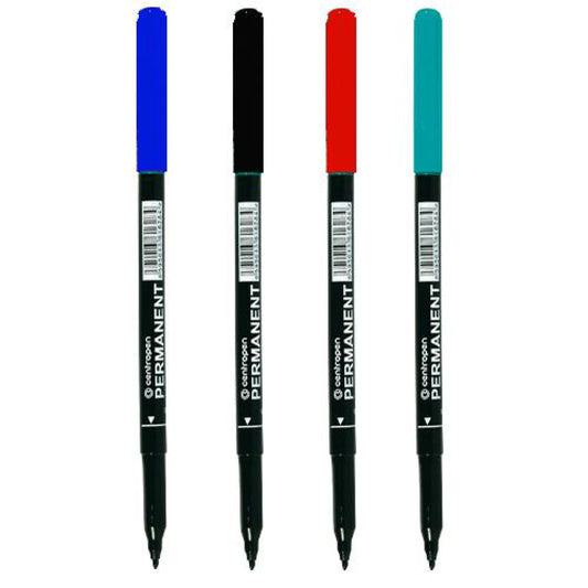 Alkoholos marker 1mm, kerek hegyű, Centropen 2536 zöld kép