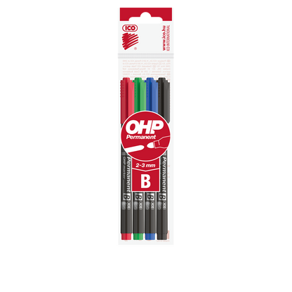 Alkoholos marker készlet, B OHP Ico 10 db/doboz, 4 klf.szín kép