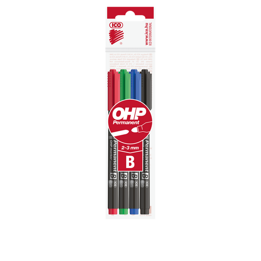 Alkoholos marker készlet, B OHP Ico 10 db/doboz, 4 klf.szín kép