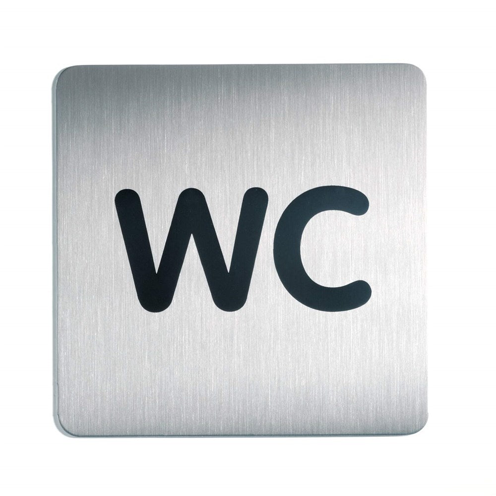 Piktogram DURABLE wc 150x150 mm ezüst
