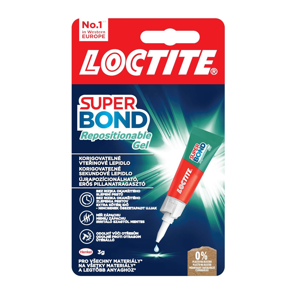 Pillanatragasztó 3g Loctite Super Bond Repositionable gél kép