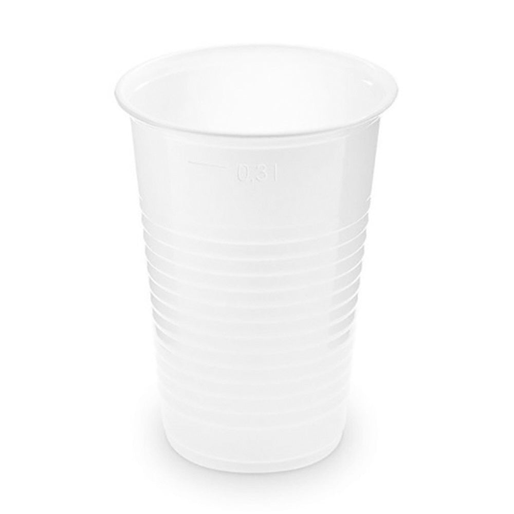 Pohár 3 dl műanyag 50 db/csomag fehér kép