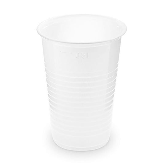 Pohár 3 dl műanyag 50 db/csomag fehér kép