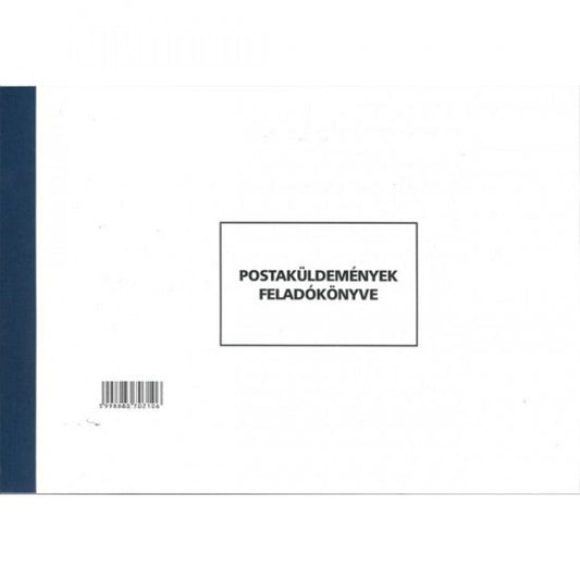 Postaküldemények feladókönyve A4, fekvő 75 lapos C.7976-11/új kép
