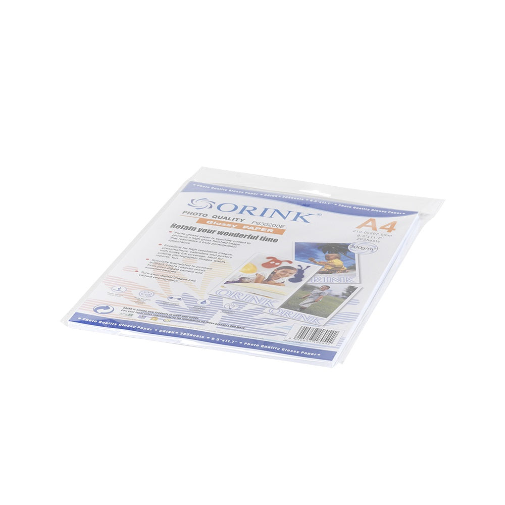 Fotópapír Pp A4, E 200g. 20lap fényes Orink (P630200E20) kép