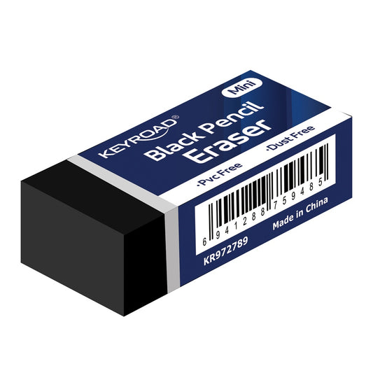 Radír, 30 db/display, Keyroad Tec Black, fekete kép