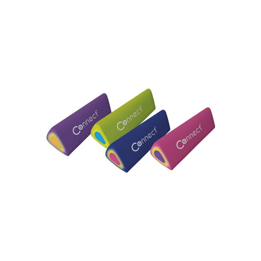 Radír Connect háromszögletű hasáb színes 48 db/kínáló doboz (45x15x15mm,) kép