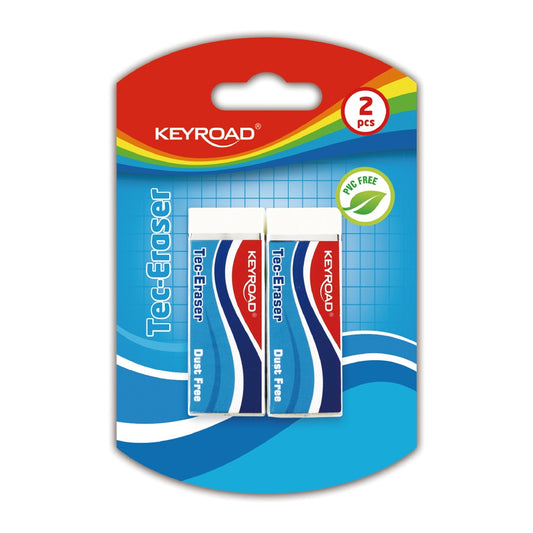 Radír, PVC mentes 2 db/bliszter Keyroad Tec Eraser kép