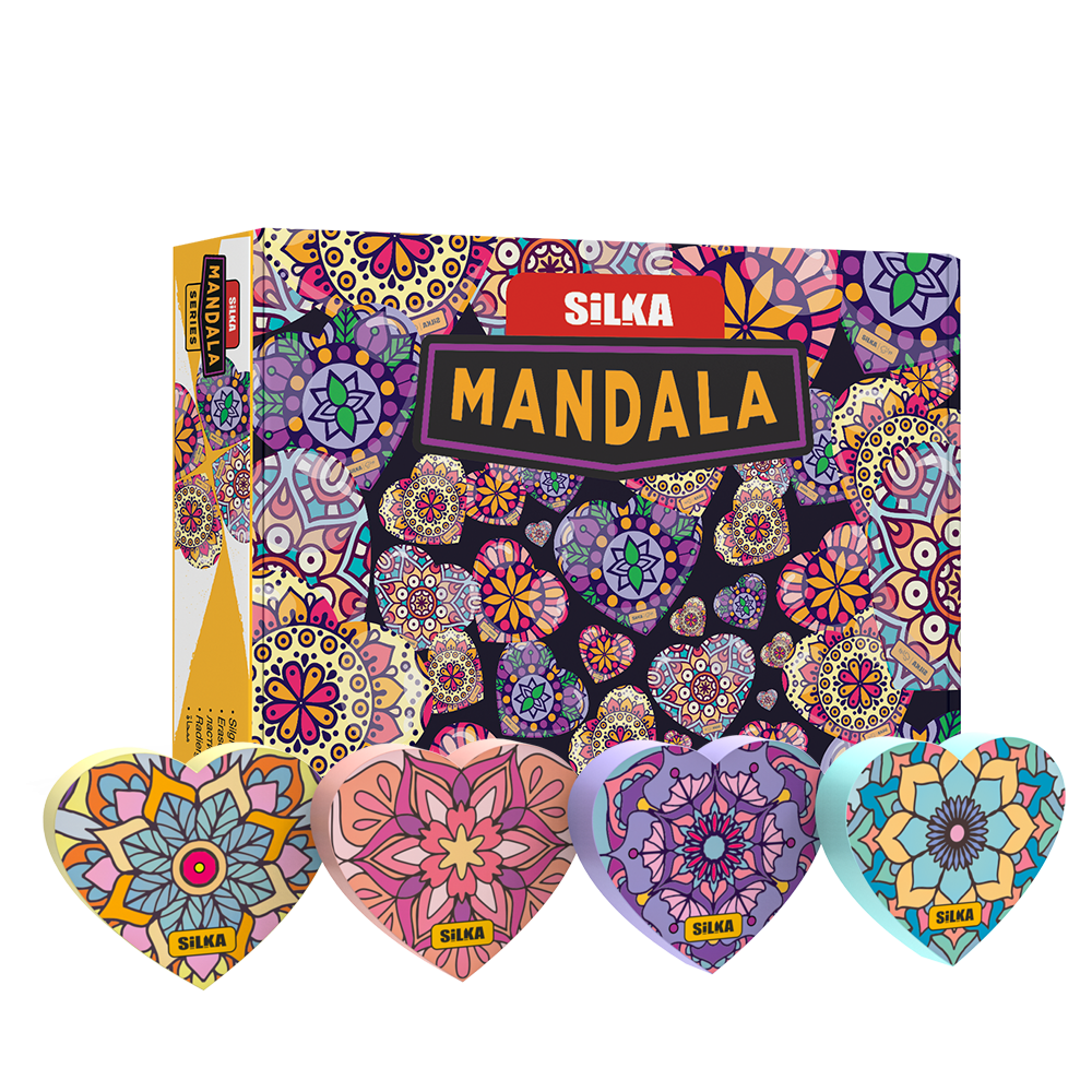 Radír, mandala, 36 db/display, Silka kép