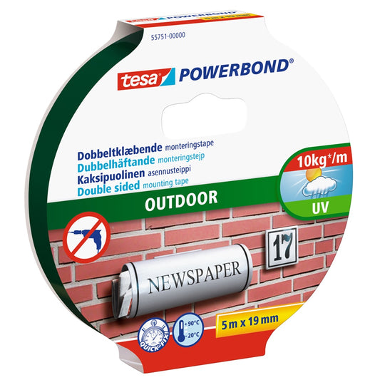 Ragasztószalag, rögzítószalag kültéri 19mmX5m PowerBond Tesa kép