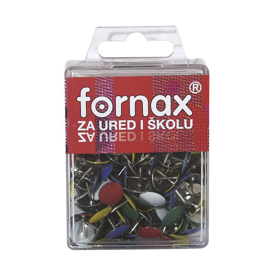 Rajzszeg BC-22 színes műanyag dobozban Fornax kép