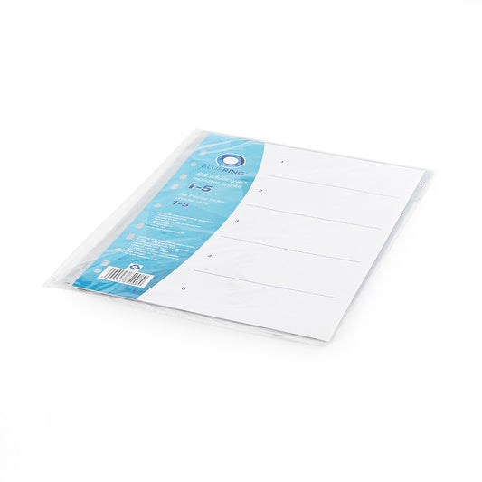 Regiszter műanyag 1-5 Bluering® szürke kép