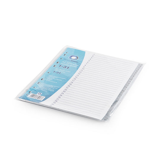 Regiszter műanyag 1-31 Bluering® szürke kép