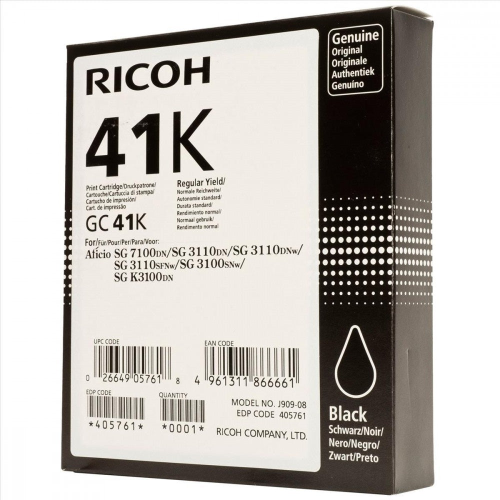 Ricoh GC41 tintapatron black ORIGINAL 2,5K kép