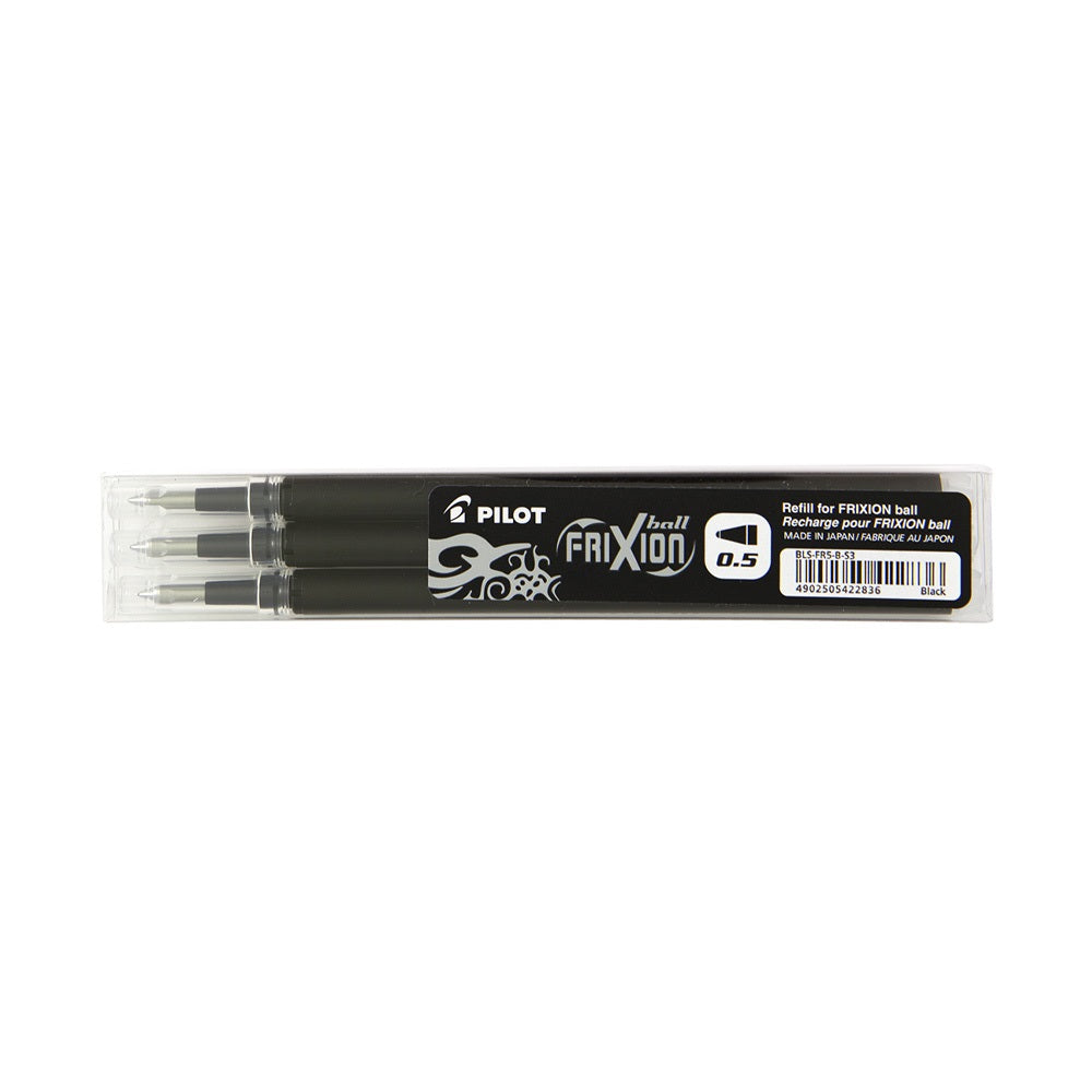 Rollertoll betét golyóméret 0,5mm, 3 db/csom Pilot Frixion Ball, írásszín fekete kép