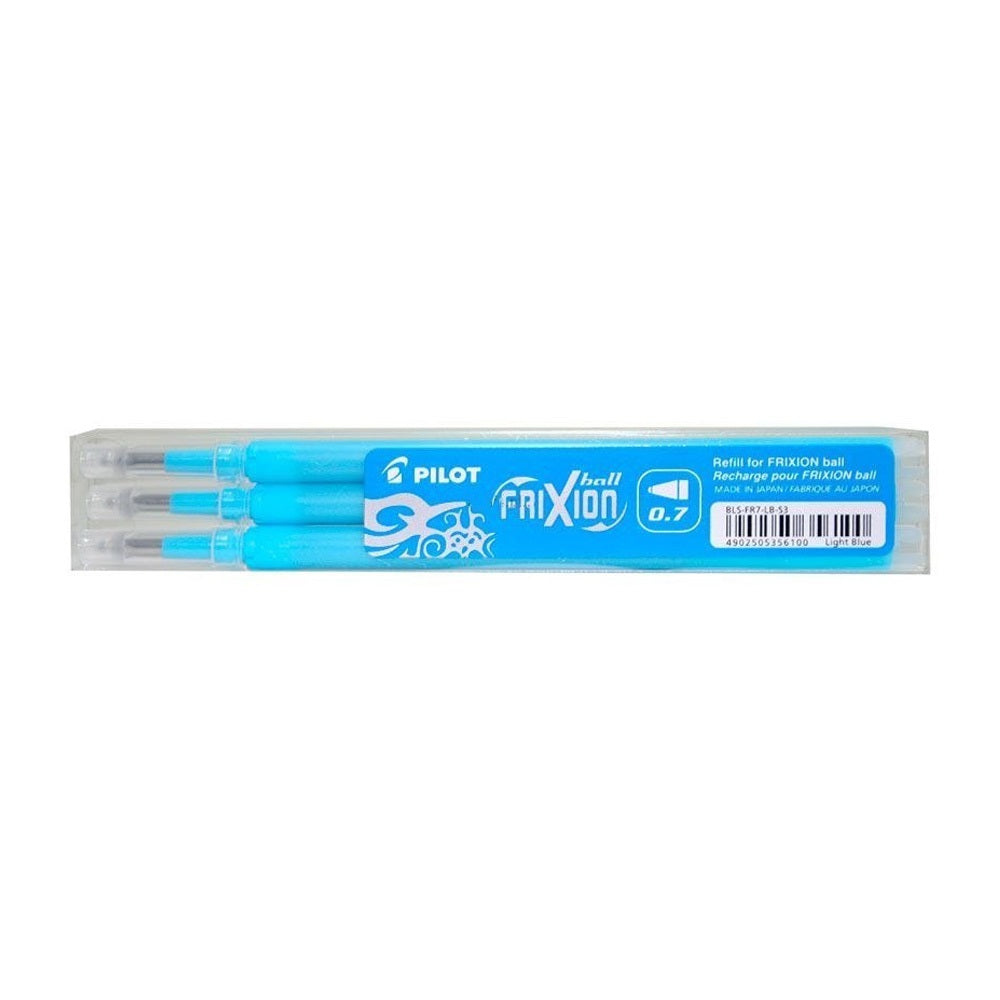 Rollertoll betét golyóméret 0,7mm, 3 db/csom Pilot Frixion Ball, írásszín világoskék kép