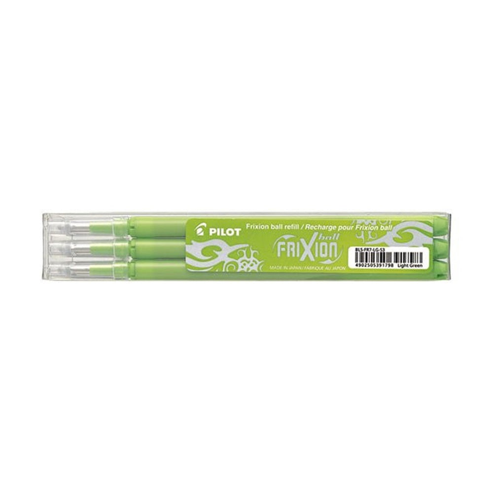 Rollertoll betét, golyóméret 0,7mm, 3 db/csom Pilot Frixion Ball, írásszín világoszöld kép