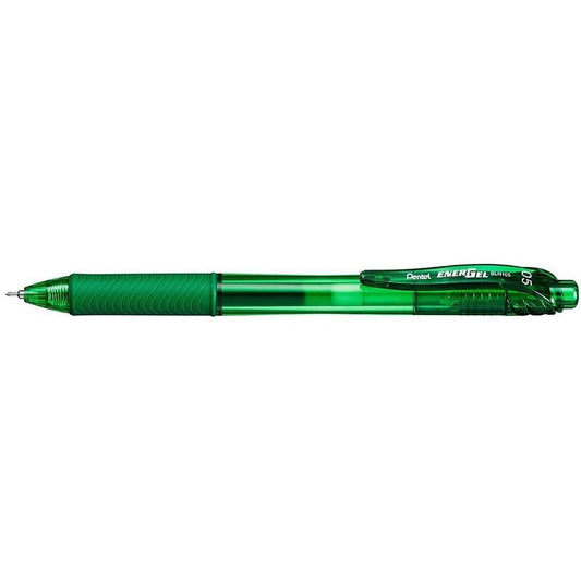 Rollertoll zselés 0,25mm, tűhegyű BLN105-DX, Pentel EnerGelX, írásszín zöld kép