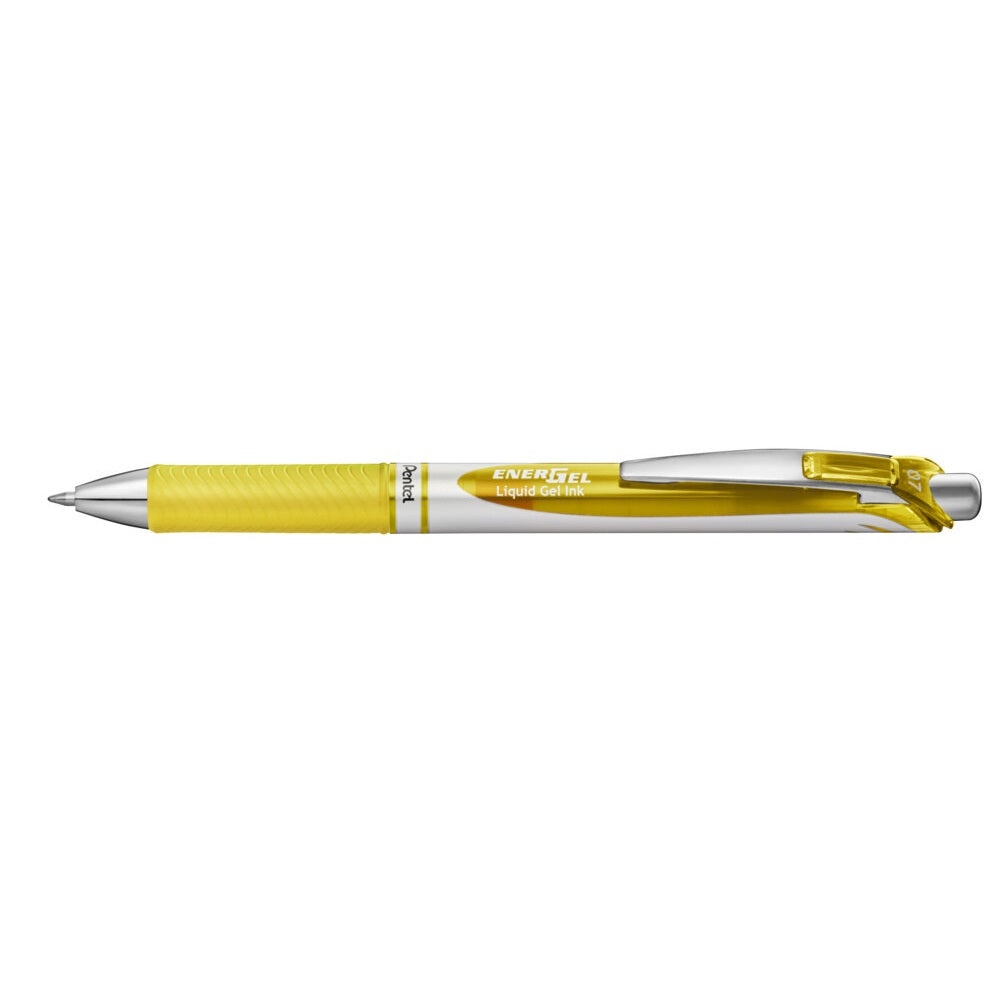 Rollertoll zselés 0.7mm, Pentel EnerGel BL77-GX, írásszín sárga kép