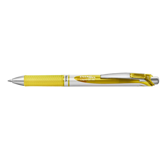 Rollertoll zselés 0.7mm, Pentel EnerGel BL77-GX, írásszín sárga kép