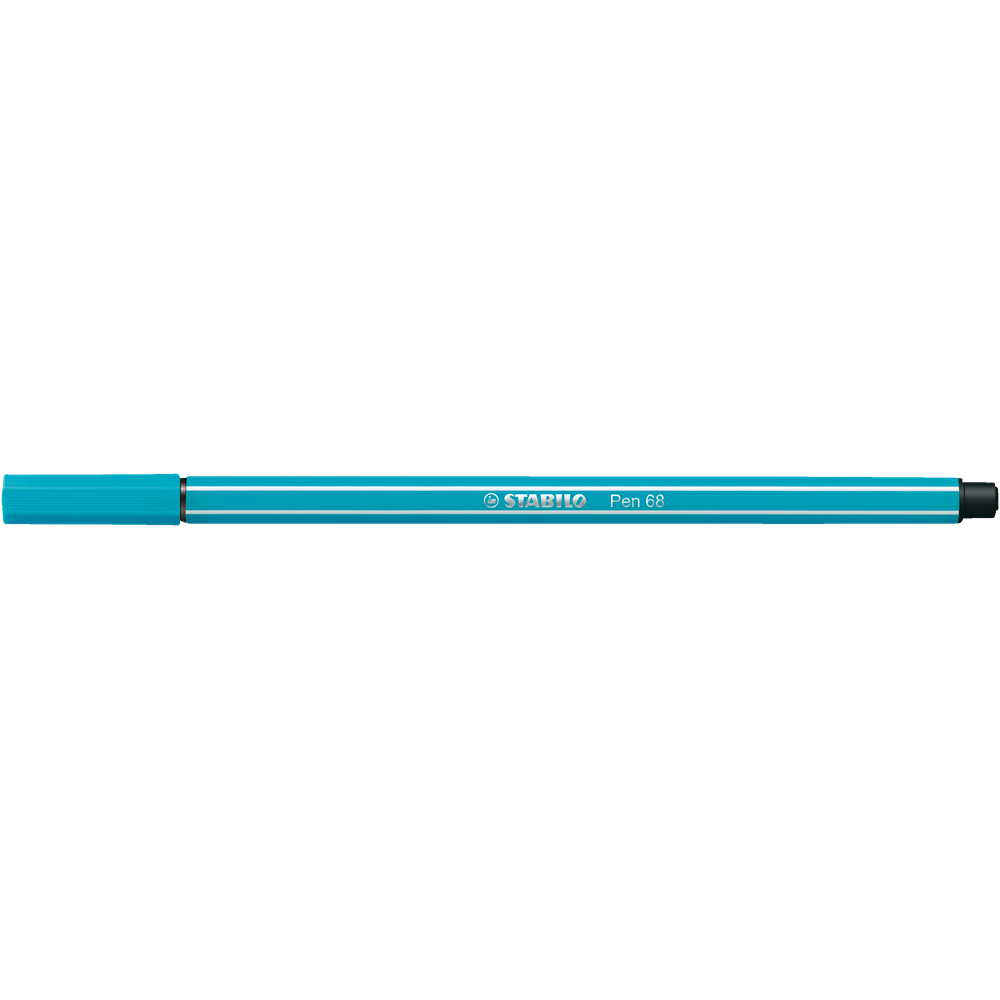 Rostirón, filctoll 1mm, M STABILO Pen 68 világoskék kép