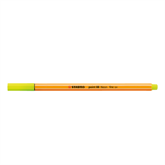 Rostirón, tűfilc 0,4mm, STABILO Point 88 neon sárga kép