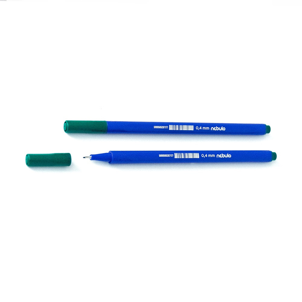Rostirón, tűfilc 0,4mm, háromszög test Nebulo 722-B, zöld kép